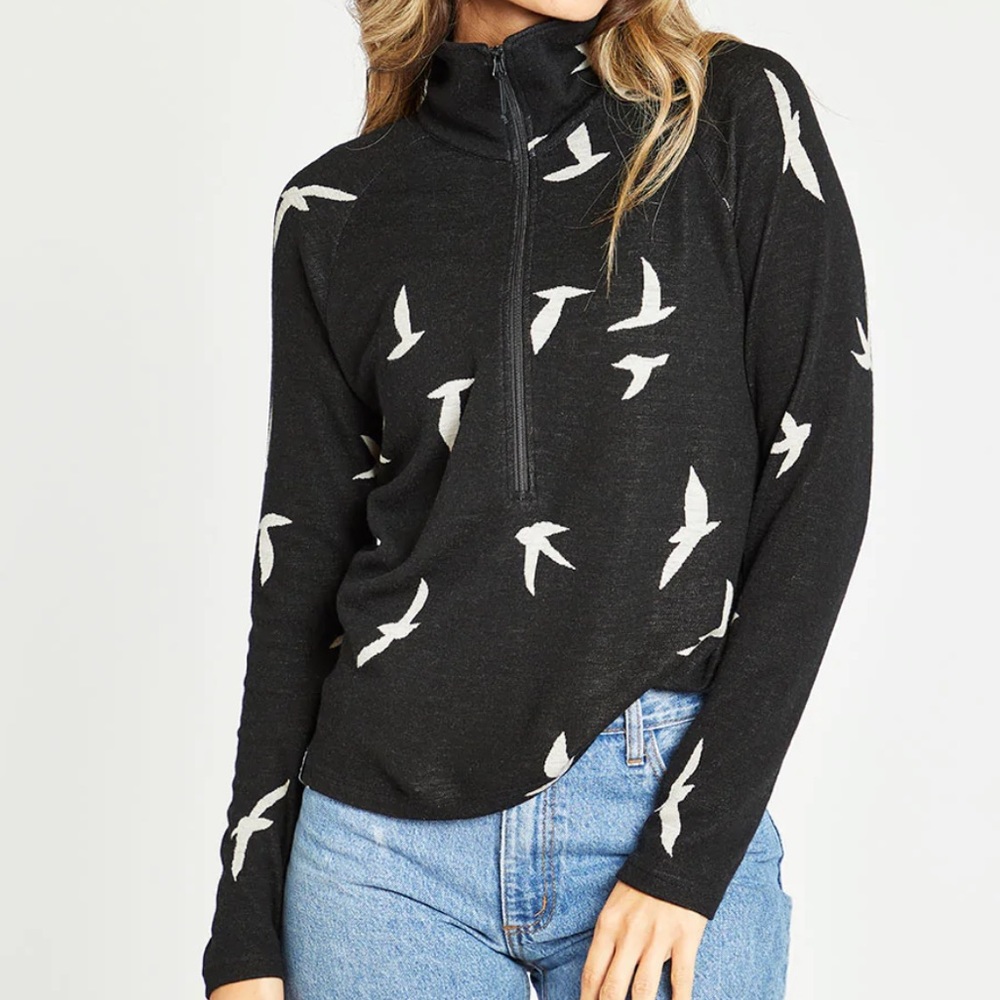 Oiselle Wazzie Wool Half Zip Jacket - XL